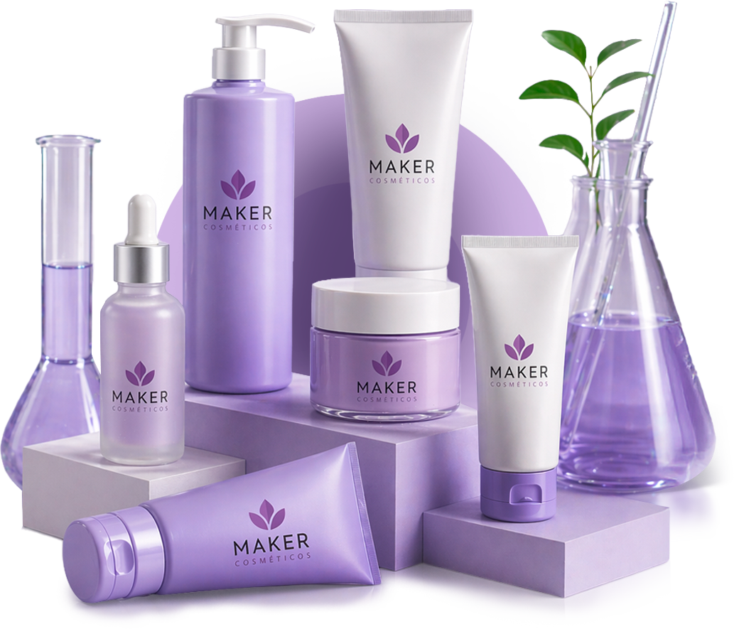 Linha de produtos Maker Cosméticos