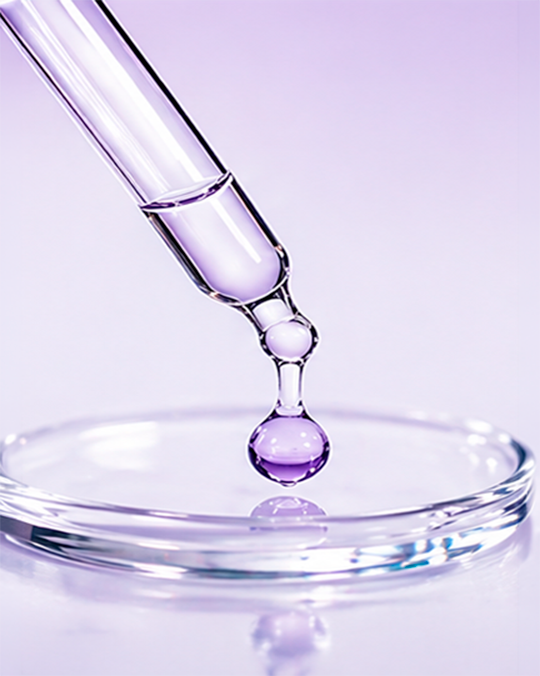 Pipetagem de fórmula em desenvolvimento