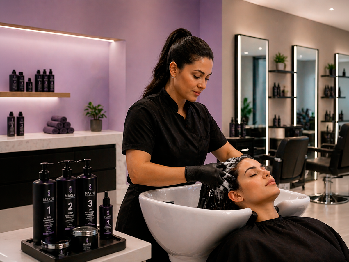 Linha profissional de salão da Maker Cosméticos