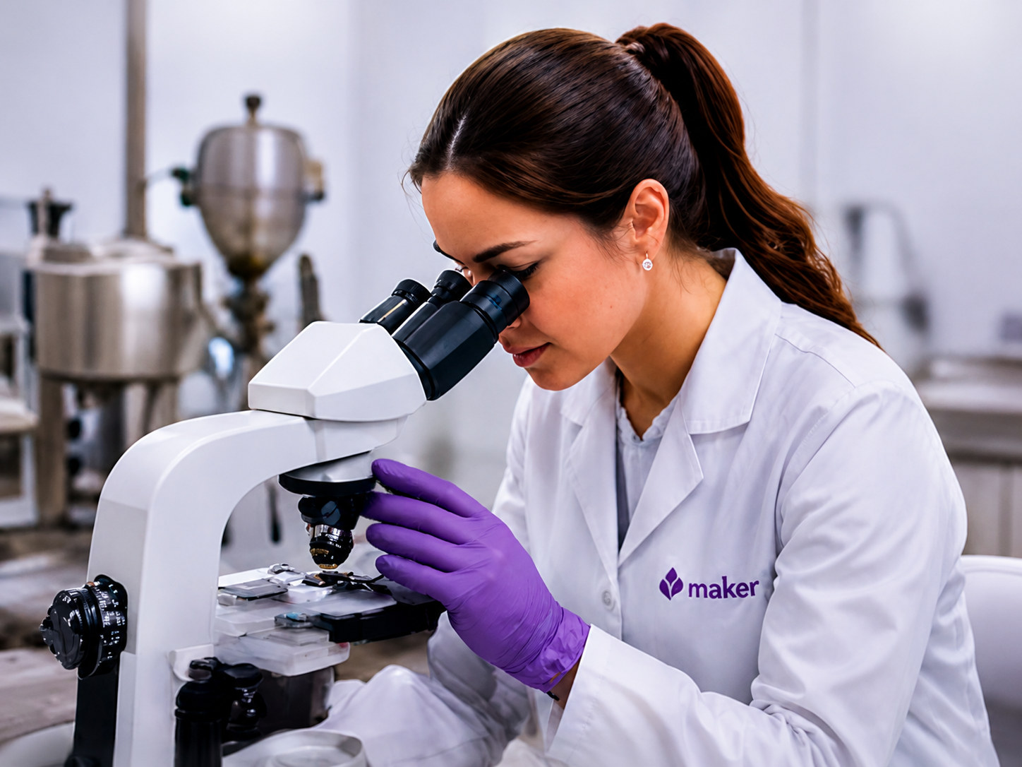 Profissional em laboratório